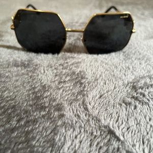 Versace Gold and Black Women's Glasses